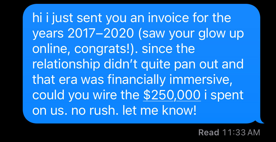 just sent this to my ex