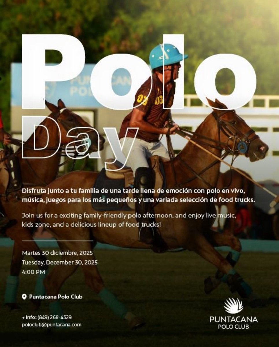Polo Day en <a href="/PUNTACANARESORT/">Puntacana Resort</a> Dic 30, 4:00pm