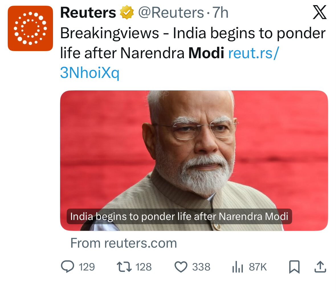 What kind of a headline is this <a href="/Reuters/">Reuters</a> ? Shame on you 

Send a notice to the India Bureau Chief of Reuters <a href="/MIB_India/">Ministry of Information and Broadcasting</a> 

Wake up from your slumber &amp; start cracking down on these rogues

NIA should also interrogate the author &amp; the Bureau Chief