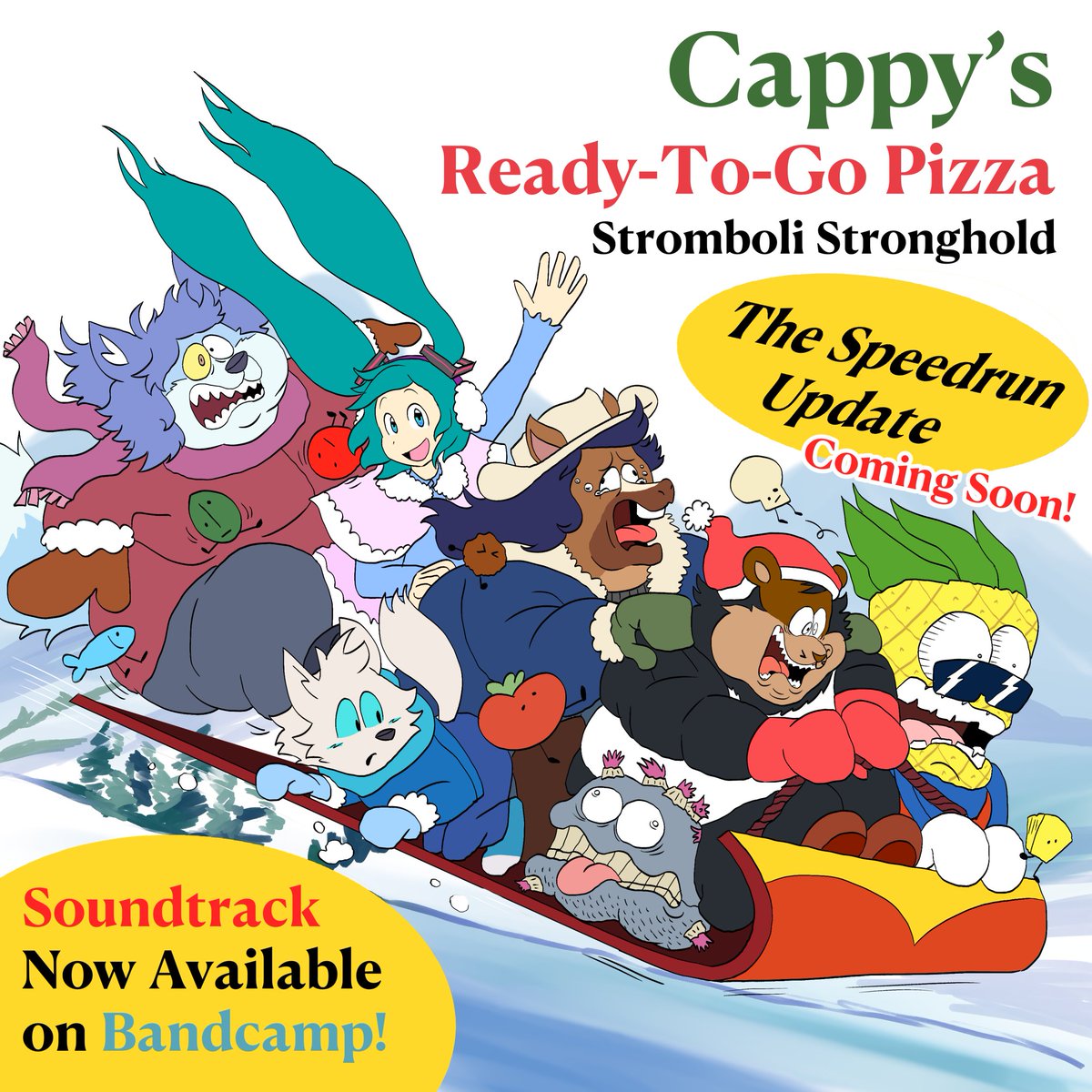 HYADESRPG's tweet photo. Merry Christmas and Happy Holidays! We've been working hard on a bonus update for Cappy! The SPEEDRUN mode is coming soon so you can finally: beat the game in 15 minutes or less!

The game's OST is also out... RIGHT NOW! Come check out the soundtrack!
https://t.co/VbYk79tKSM https://t.co/DAKFzLQrQq
