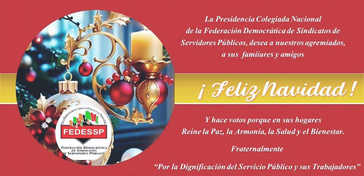 #24dediciembre
#Feliznavidad
¡Con nuestros mejores deseos y atentos saludos!
<a href="/agusaviles1/">Agustín Avilés</a> @SntSader <a href="/censntsict/">SNTSICT</a> <a href="/marudavalos29/">Maru Dávalos</a> <a href="/mariogomezgg/">Mario  Gómez</a> <a href="/lalex1975/">◻️L◻️🅰️◻️L◻️E◻️❌◻️</a>  <a href="/CarlosCruzCas11/">Carlos Cruz Castelán</a> <a href="/PaulinaValver17/">Ingrid Paulina</a> <a href="/emarquezmtz1/">@emarquezmtz</a> <a href="/sntinegi/">SNTINEGI</a>