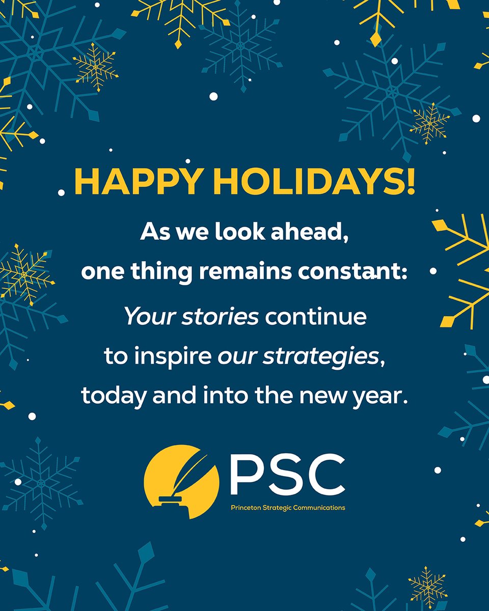 PrincetonSC's tweet image. As we look ahead, one thing remains constant: your stories continue to inspire our strategies, today and into the new year. Merry Christmas and Happy Holidays!

@PPAGInc 
@WSWDC 

#HappyHolidays #MerryChristmas