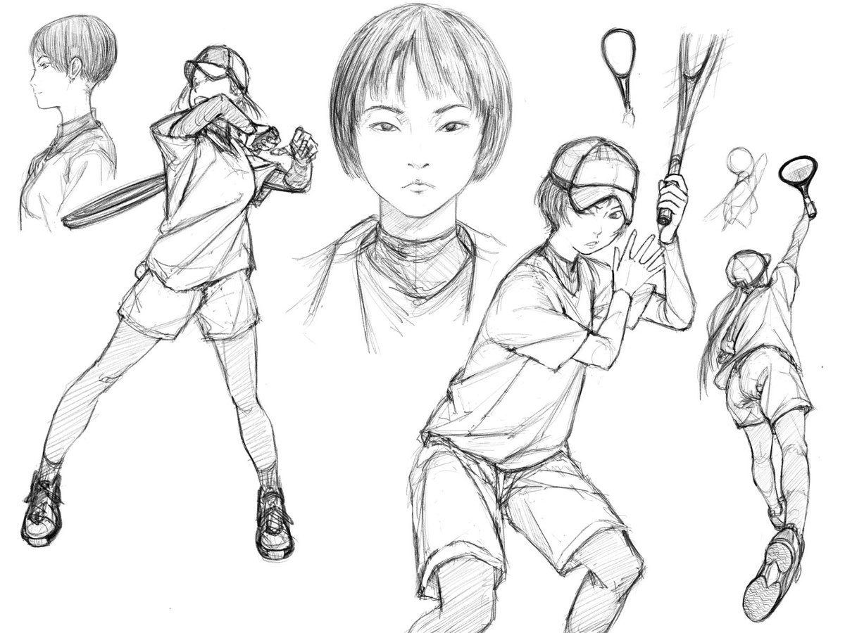 funwarisaurus's tweet image. 「描きたいけど」とか甘えてないで、丁寧に描けっちゅう話よな
適当な下書きでやめる癖直そ
あー、硬式でも軟式でもいいからテニスしたい

#絵
#練習