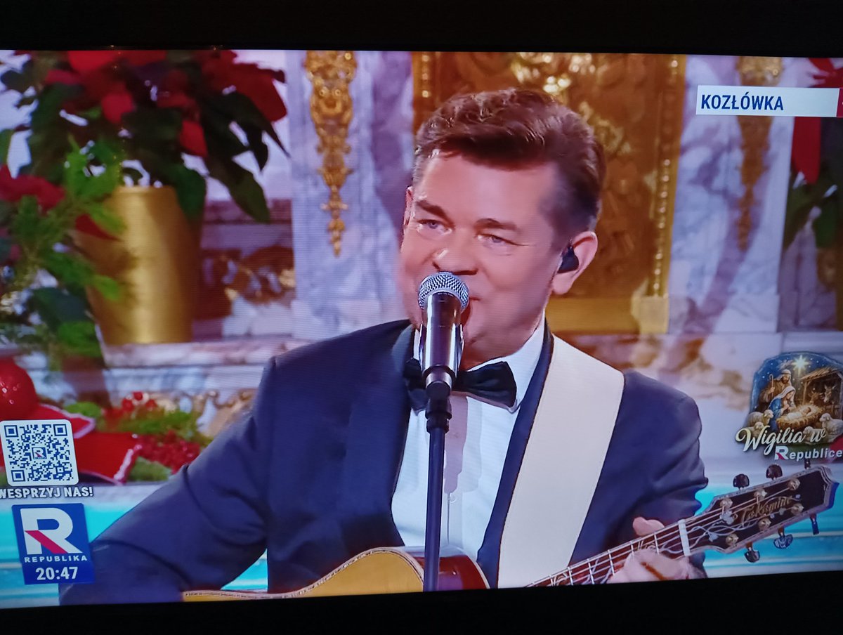 Zenek dla pary prezydenckiej podczas koncertu wigilijnego z Kozłówki.