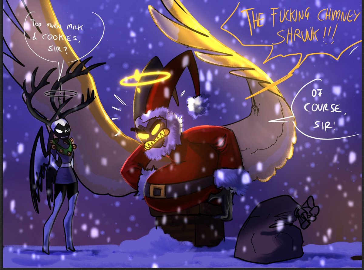 DevilsRoost's tweet image. How’s your Christmas going? Mine’s terrible 😀

MERRY CHRISTMAS EVERYONE!

#HazbinHotel #hazbinhoteladam
