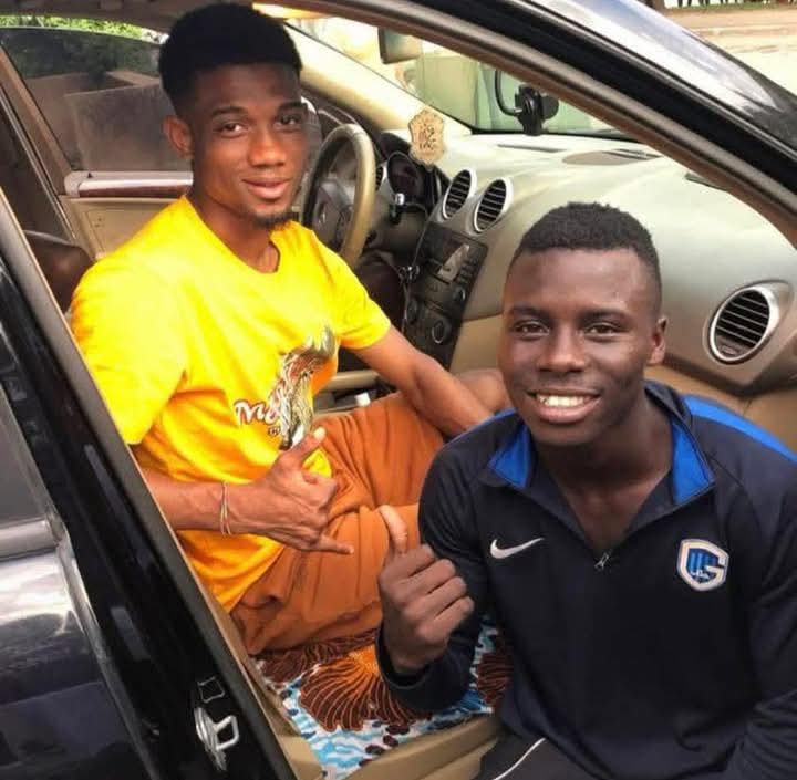 joueursBF's tweet photo. Georgi Minoungou et Amad Diallo en 2021. 
Quatre ans plus tard, les deux ont marqué pour leur première CAN avec leur pays le même jour😍. https://t.co/CutpzvpYPs