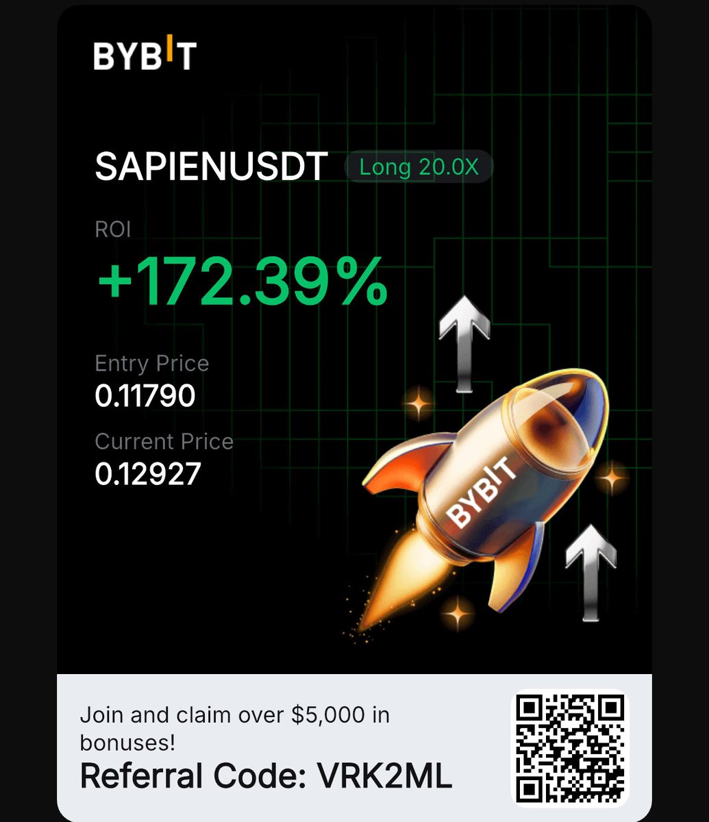 CoinsFutures's tweet image. 🔷 #SAPIEN grafik sonrası işlem almıştık 🚀🚀🚀
- Şimdi kar alma zamanı 💸💸💸
- Ana parayı ve biraz kar aldım👀
- Girişe stop attım 🧿😇