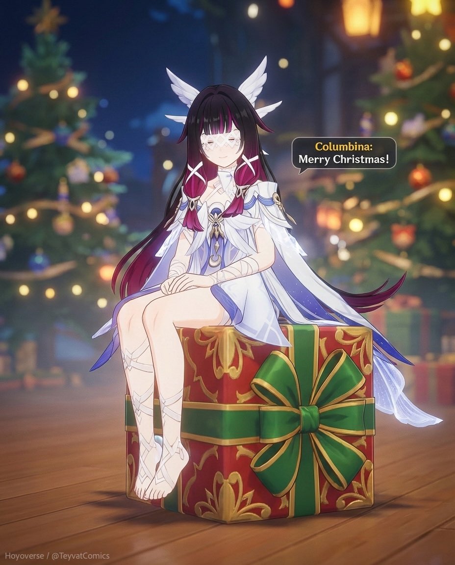 All I want for Christmas is for Hoyoverse to finally release her banner. 🥺👉👈 

Happy Holidays!

#Columbina #GenshinImpact