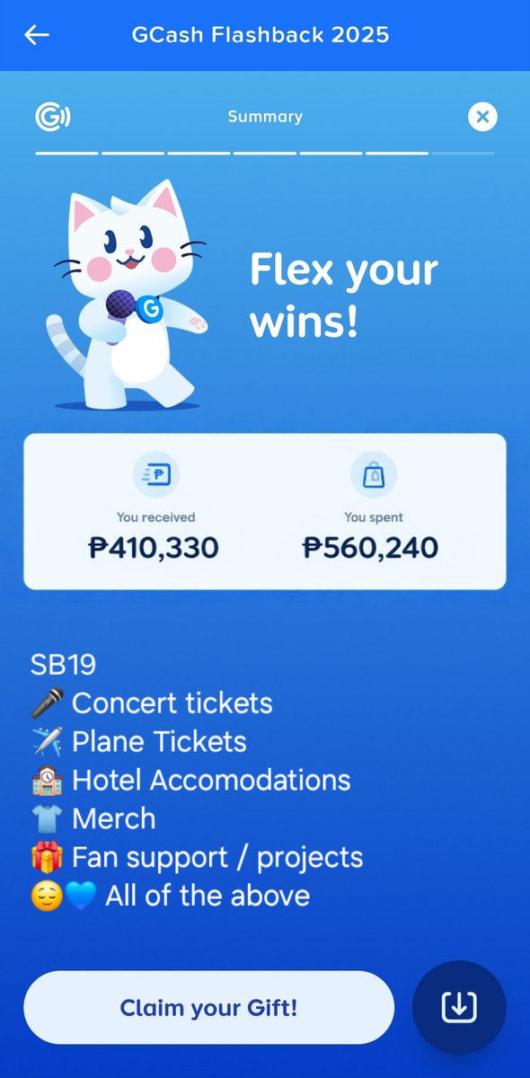 GCash Flashback: A’TIN Edition 👀💸
Gaano ka karupok as an A’TIN?
Check your GCash Flashback—saan napunta SB19 gastos mo this 2025?
🎤✈️🏨👕🎁😌💙

Safe space. No judgment. Comment below 💙

<a href="/SB19Official/">SB19 Official</a> <a href="/gcashofficial/">GCash</a>
#SB19ForGCash #SB19 #GCashInFastZone #MerryGCash