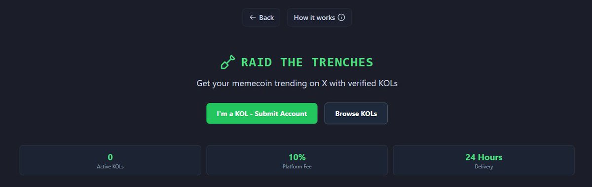 PumpFunList's tweet image. Merry Christmas!🎄 Start Earning SOL @solana  

Shillers page is Live! 🪖

Raid The Trenches⚔️ 
 
Now you can list your Verified X profile on the shillers page and start earning SOL

OR

Get your memecoin trending on X with verified KOLs  

KOL Applications will be approved…