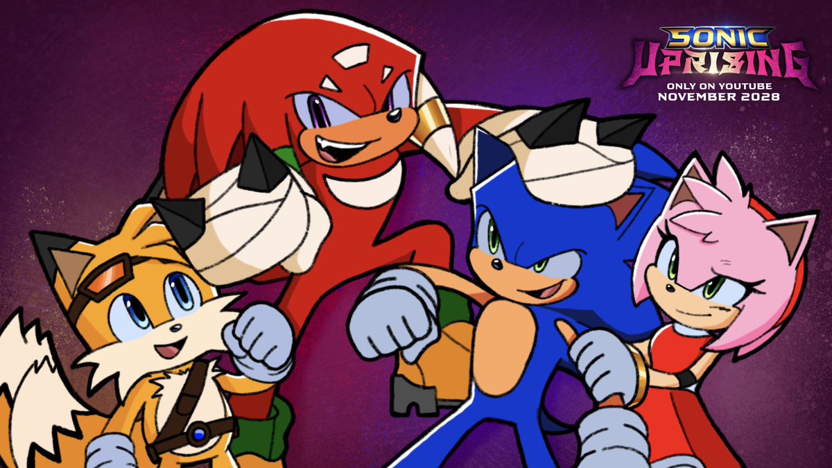 We are proud to announce that our upcoming 2D animated fan-film ‘Sonic Uprising’ will release on November 10th, 2028 on YouTube!

#SonicUprising