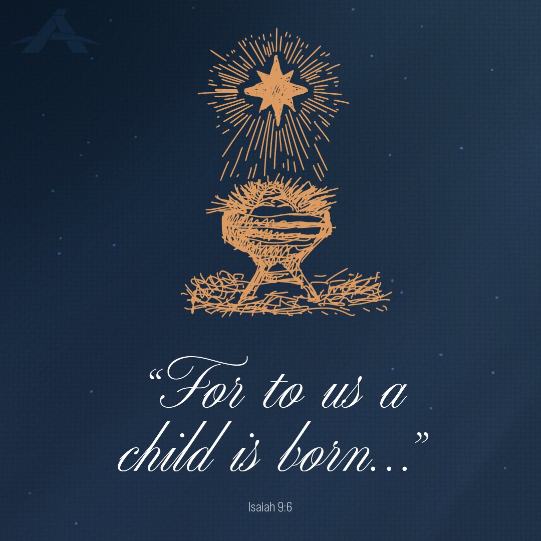 "[...] And his name shall be called Wonderful Counselor, Mighty God, Everlasting Father, Prince of Peace."

Wrapped in swaddling cloths and laid in lowly manger tonight; robed in majesty and seated on the highest throne forever.

Tonight, we celebrate the birth of our Savior.