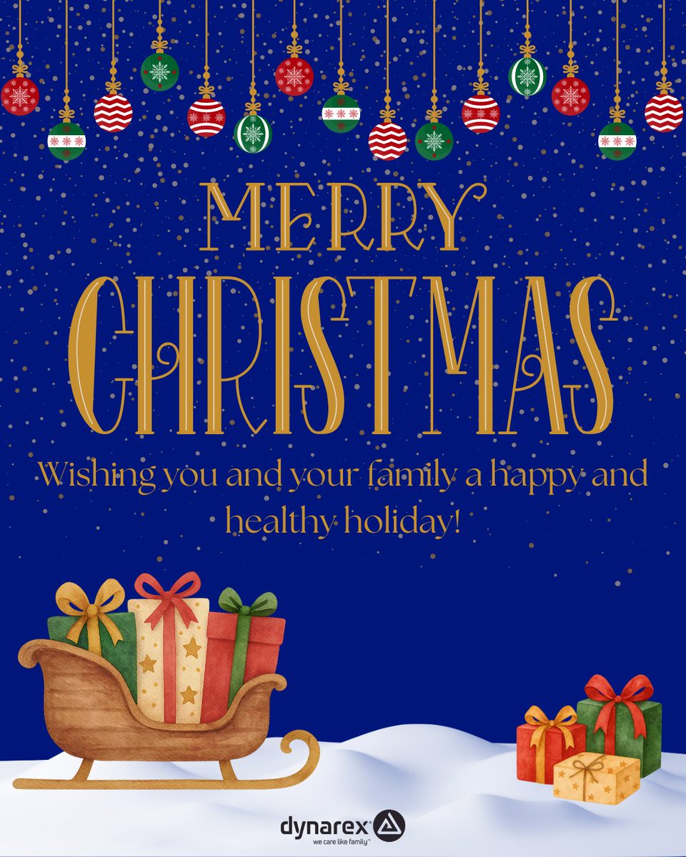 Merry Christmas from the Dynarex Family to yours! May your holidays be safe, happy, and healthy as you spend them with your loved ones. #MerryChristmas #SafeAndHealthyHolidays #DynarexCares