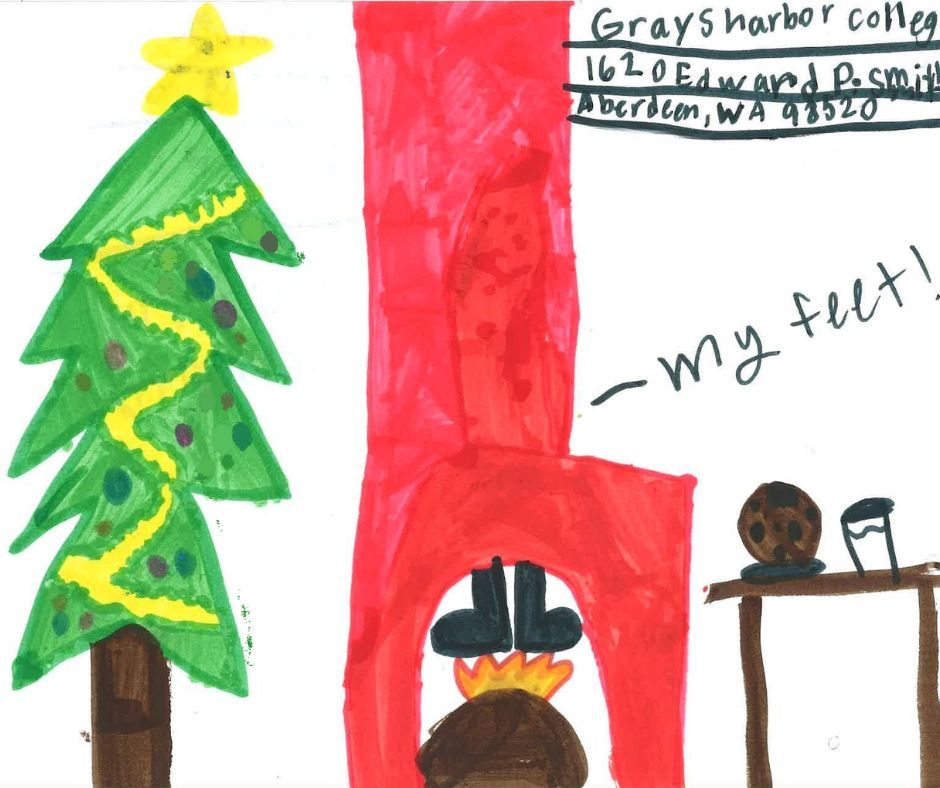 Happy holidays from GHC and the talented 4th graders at Ocosta Elementary! 💙 As part of The Daily World’s annual holiday card design contest, a 4th grade class in Ocosta created festive greeting cards for Grays Harbor College, and we were so impressed by their creativity!
