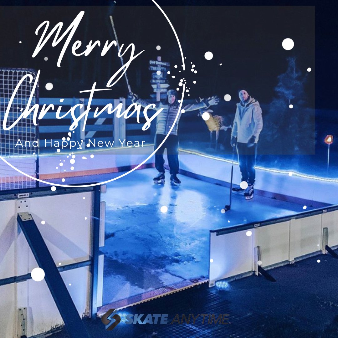 SkateAnytime's tweet photo. Merry Christmas from all of us at Skate Anytime! Wishing you a season filled with joy, laughter, and plenty of time on the rink. 

https://t.co/E0Yo5CN3e7

#SyntheticIce #TrainOnSyntheticIce #OffIceTraining #HockeyAtHome #HomeRink #BackyardHockey #HockeyRinkAtHome #SkateAnytime https://t.co/X1gSjqQcmD