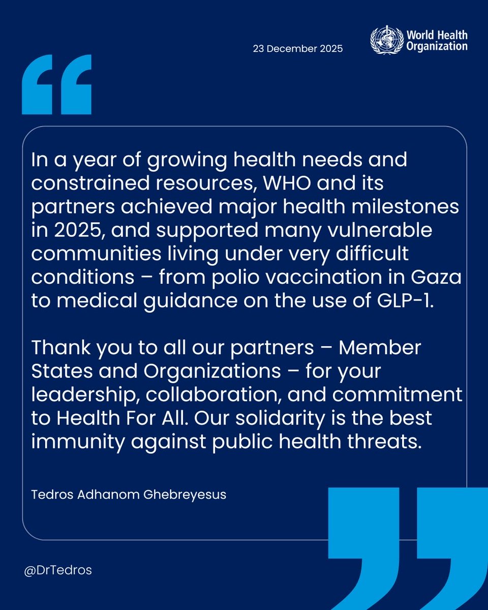 Tedros Adhanom Ghebreyesus tweet media