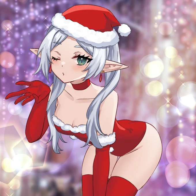 Merry Xmas Frieren is coming to still some cookies ! Make sure to prepare a lot!! #フリーレン