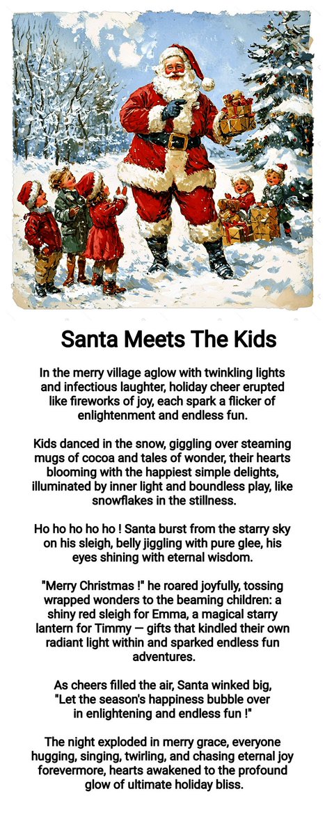 Vipulsukh's tweet photo. ♥ Santa Meets The Kids ♥ 

#MerryChristmas #MerryXmas #HappyNewYear #ZentasticSanta #TheWishInTheChimney 
#SantaMeetsTheKids #SantaMeetsAZenMaster #SantaMeetsKrishna https://t.co/FwOroypEJx