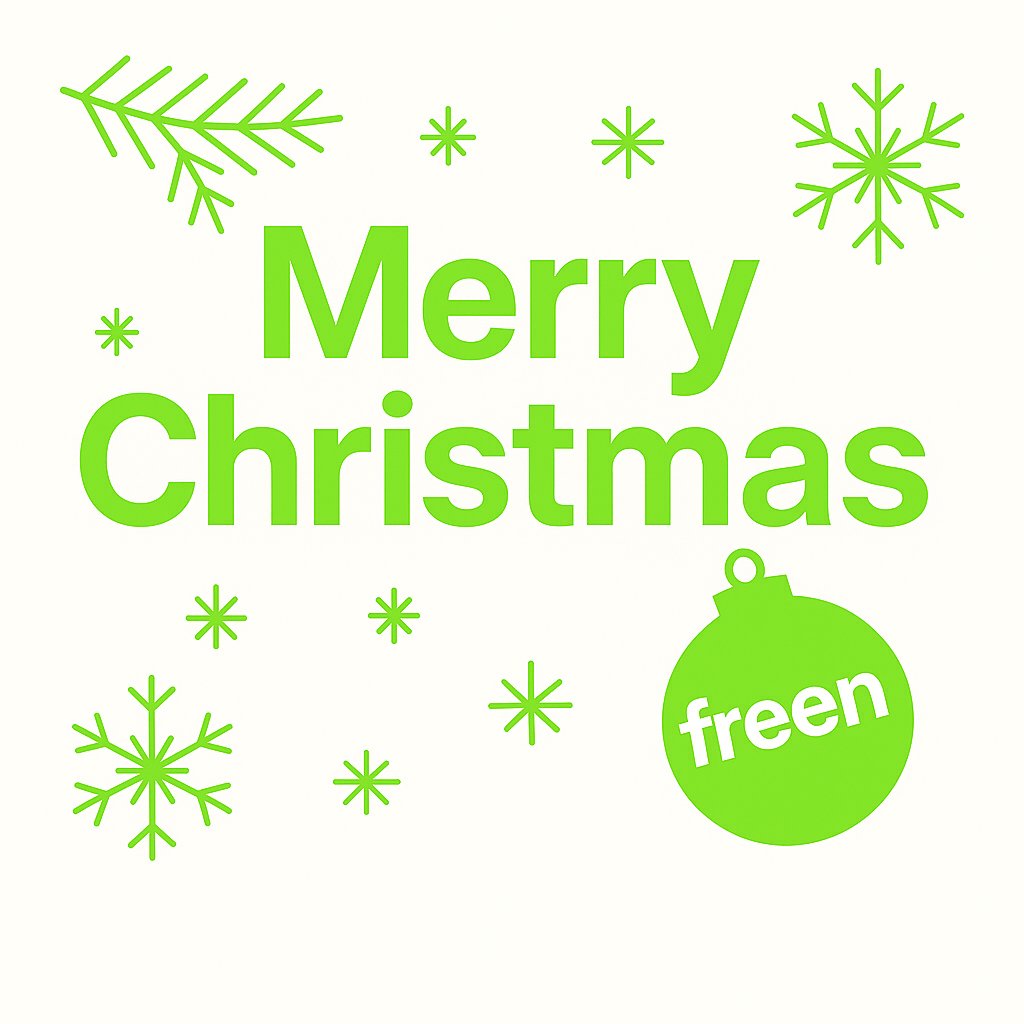 freen_com's tweet photo. Merry Christmas from Freen!
 A huge thank-you to our team, our customers and partners for pushing small-wind and energy-storage innovation forward this year.
 Wishing you a warm and joyful holiday season. 🎄
#Freen #MerryChristmas https://t.co/Gv6Tb97qlr