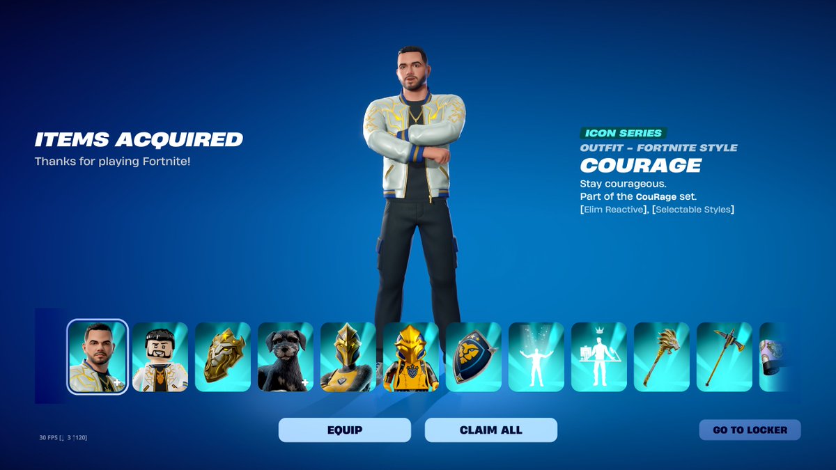 lemongnugaming's tweet photo. Finally acquired the newest member of the icon series...@CouRageJD ! Congratulations man on this! 🥳Gives hope to us small content creators! https://t.co/UqFedoKpnt
