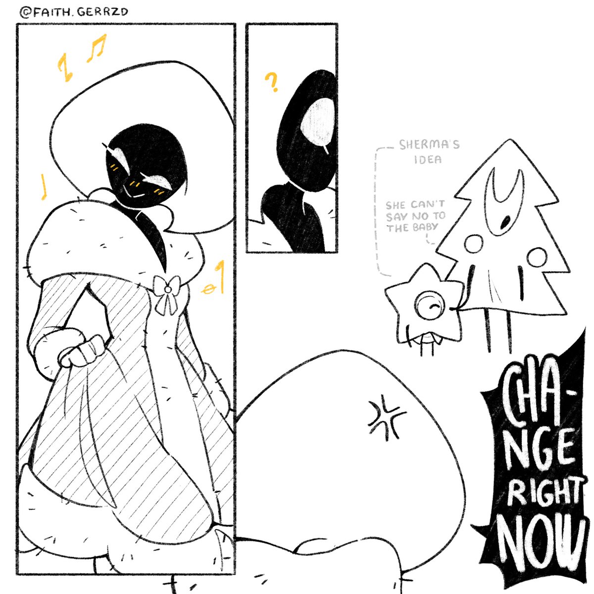 FaithGerrzd's tweet image. No suelo hacer cosas festivas peeeero~ 
.
(Versión de patreon en los próximos días)
.
#silksong 
#hollowknightsilksong 
#hollowknight
