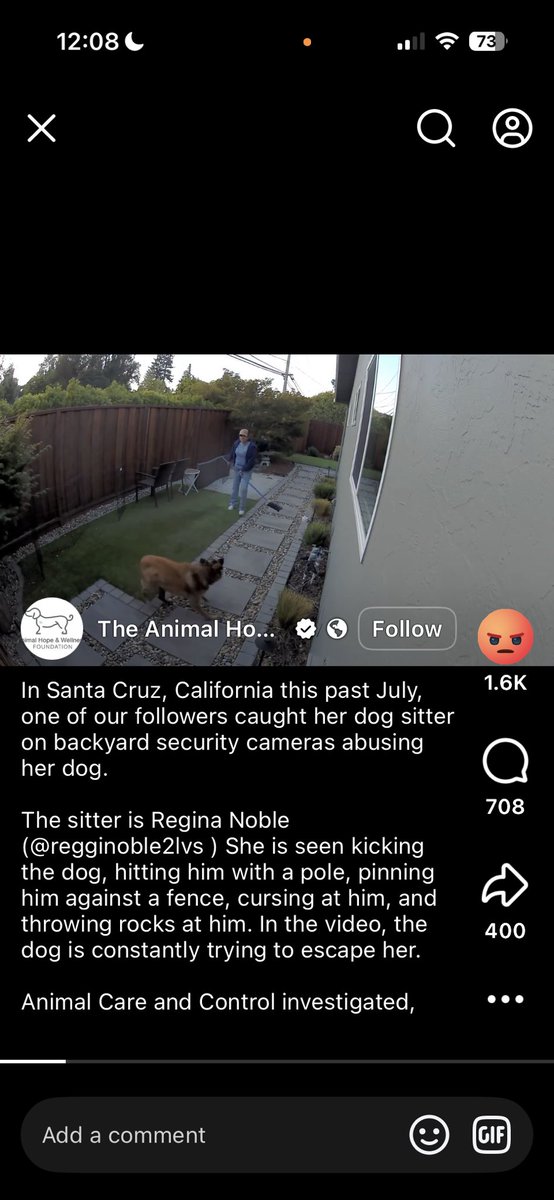 ItsKaytNV's tweet image. Please avoid this POS  #dogsitter #reginanoble from #santacruz #california She abuses, kicks, curses furry dogs!!! This post is from the Facebook page of “The Animal Hope &amp;amp; Wellness Foundation”