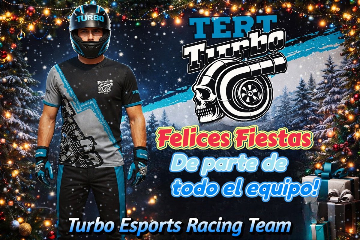 EquipoTERT's tweet photo. Felices navidades!! Que el año que viene nos podamos felicitar nuevamente!!
#GT7 #GranTurismo #Play #TERT #TERTCOMPETICION https://t.co/hbNUDz8yPr