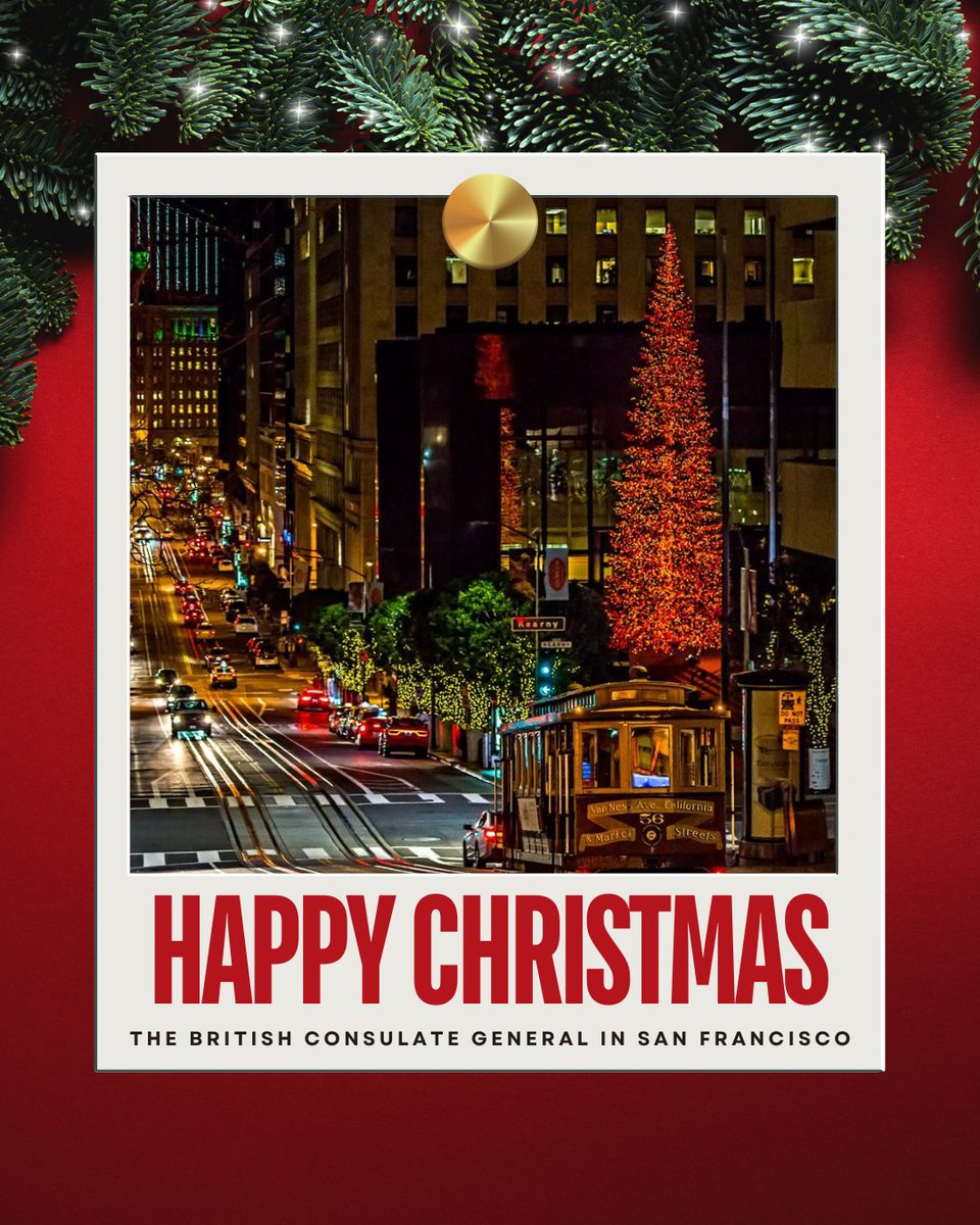 Twas the night before Christmas, and all through the Bay, the fog had  rolled out to let Santa find his way. The Consulate's closed – our team's  home with good cheer. Wishing, image size:960x1200