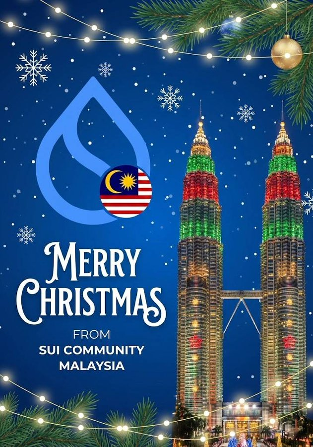 To all our builders, hodlers, and supporters in Malaysia, we wishing you a Merry Christmas! 

Let’s recharge to get ready for a massive year ahead.  

#SuiNetwork #SuiMY #SuiBuilders