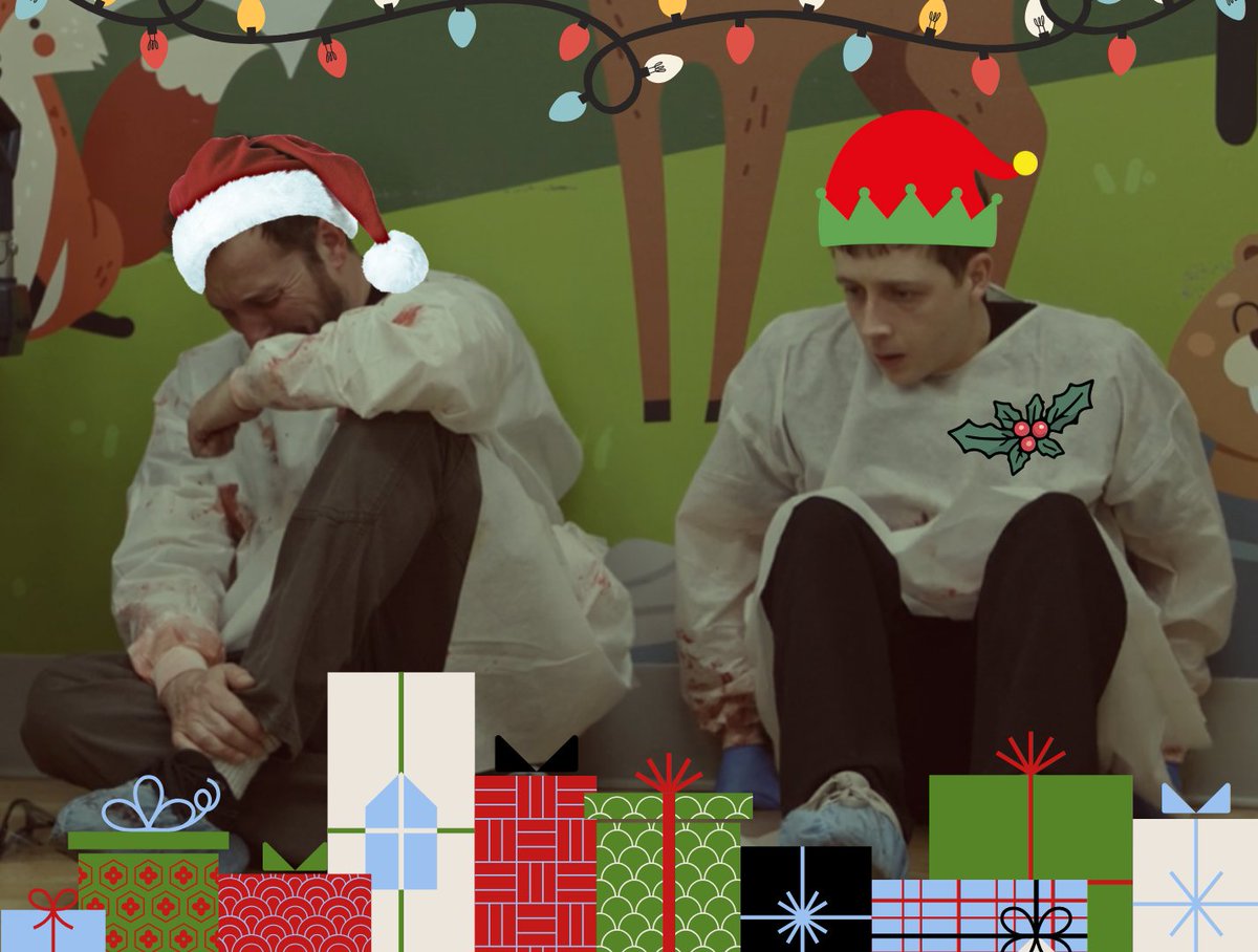 - You have to go, they need you out there making toys.
= WE need you out there, Santa... Okay, come on, give me your hand.
- I can't spread holiday cheer...
= You have to... Because if you don't, Christmas will be ruined.