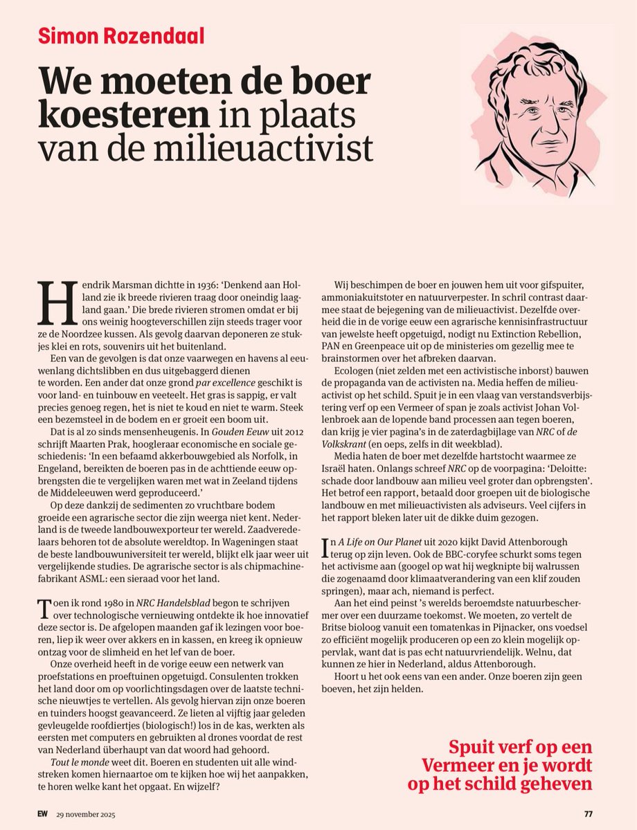 ‘Onze boeren zijn geen boeven. Het zijn helden’. 

Lucide uitleg van <a href="/Simon_Rozendaal/">Simon Rozendaal</a> in <a href="/ewmagazinenl/">EW</a>.