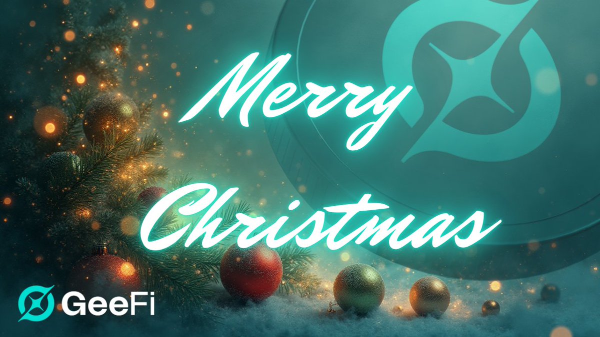 GeeFiOfficial's tweet photo. 🎄 Merry Christmas from all of us at the GeeFi team.

We wish our community a joyful holiday season filled with peace, gratitude, and time well spent with loved ones. We encourage everyone to take this time to  recharge, and be present with family and friends.

Following the holidays, we will be releasing our upcoming giveaway, allowing everyone to fully enjoy the celebrations first.

Thank you for your continued trust and support.

— GeeFi Team 🎄