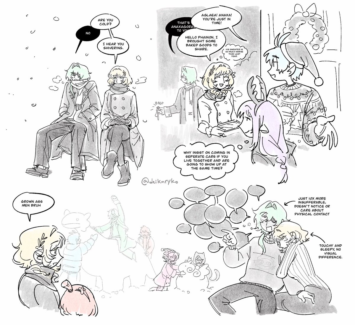 happy holidays 😛 #anaglaea #aglanaxa