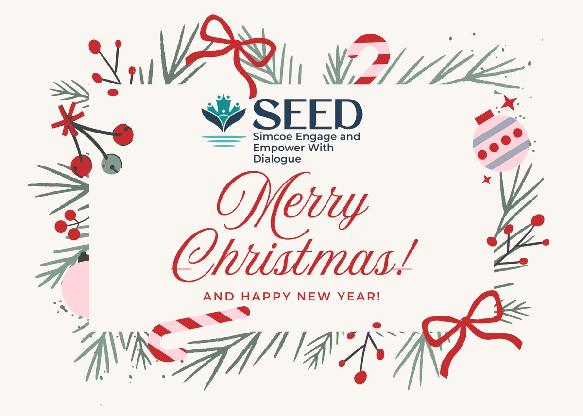 SeedSimcoe's tweet photo. Merry Christmas from SEED to all who celebrate.
May this season bring peace, generosity, and moments of genuine connection. We remain committed to dialogue, inclusion, and building understanding across communities.
https://t.co/hGbyXJ2QzA https://t.co/wHLm4eyO6i