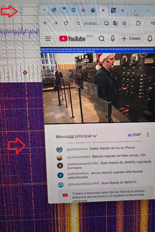 antennamalachia's tweet photo. Buona ricezione CW di #SAQ a Torino 24.12.2025 con scheda audio PC + antenna verticale autocostruita. Buon Natale a tutti! #alexanderson #Grimeton https://t.co/dvuY0ZzqfF