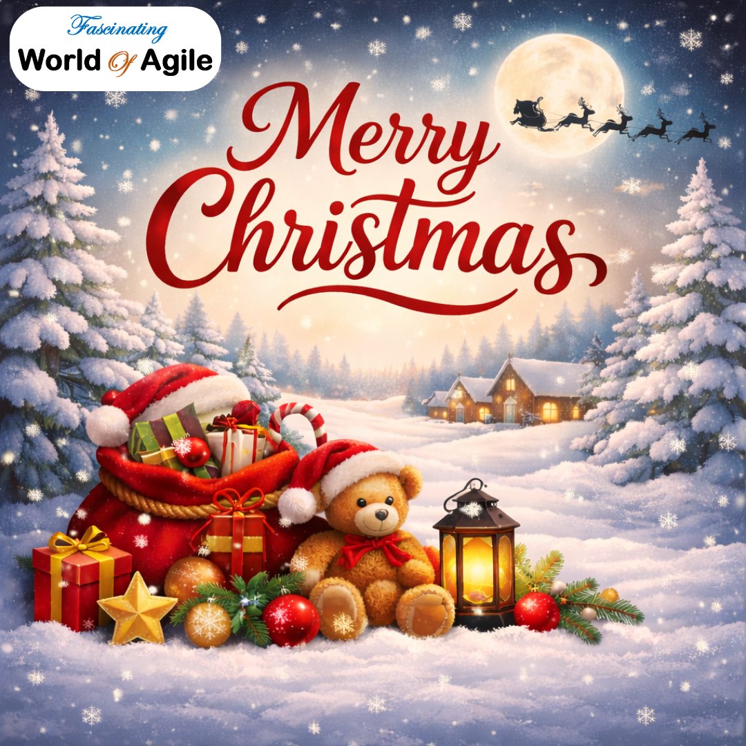 WORLDOFAGILE's tweet photo. World Of Agile Wishes Everyone A Merry Christmas!

#MerryChristmas #Christmas2025 #SeasonOfJoy #WorldOfAgile https://t.co/LI5LujEIHY