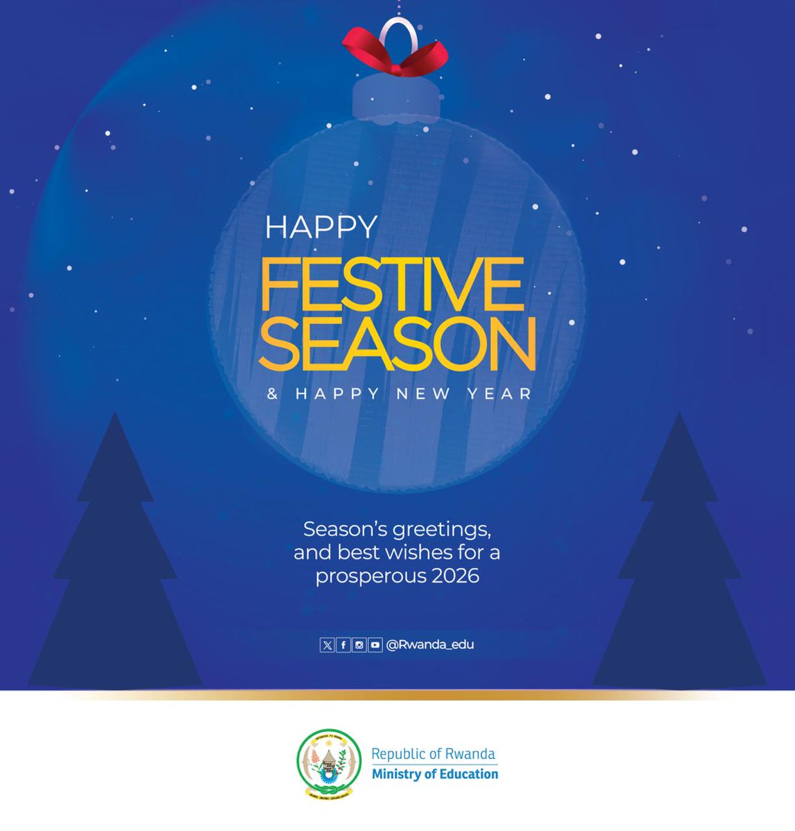 Rwanda_Edu's tweet image. Happy Festive Season!
