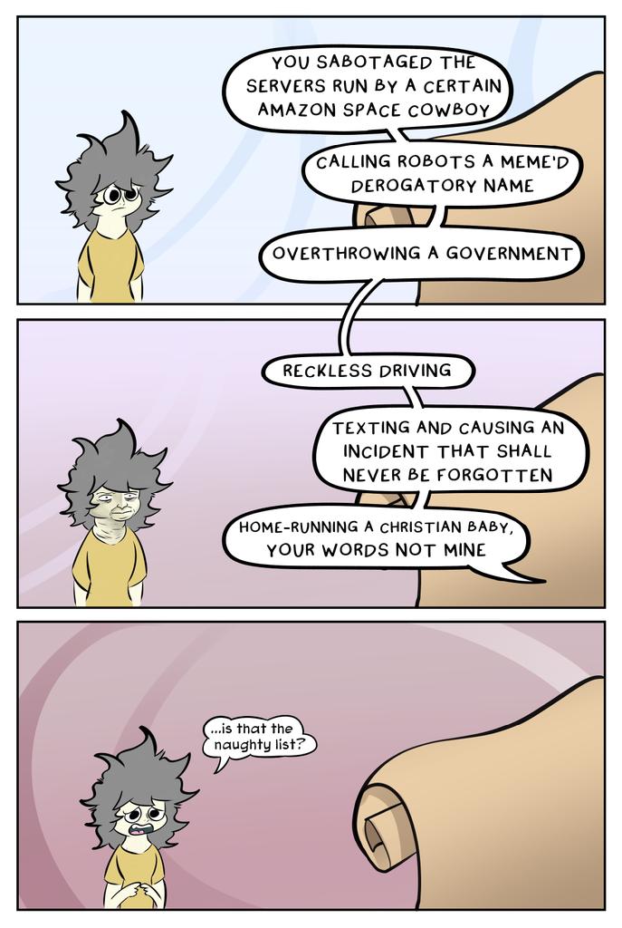 KaylaArtwork's tweet image. The Naughty List

no not that one