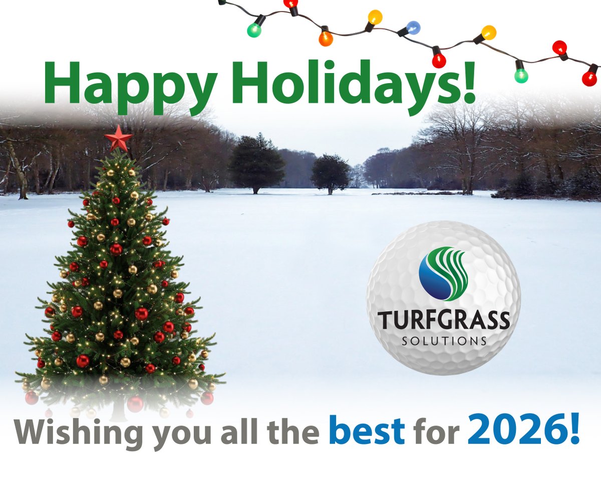 turfsol's tweet photo. Happy Holidays and Merry Christmas from our Turfgrass Solutions family to yours! 

We looking forward to an incredible new year of working together to achieve your turf goals... All the best for 2026! 

#TurfgrassSolutions #Turfgrass #HappyHolidays #MerryChristmas #TurfSol https://t.co/XdQm2ov2LE