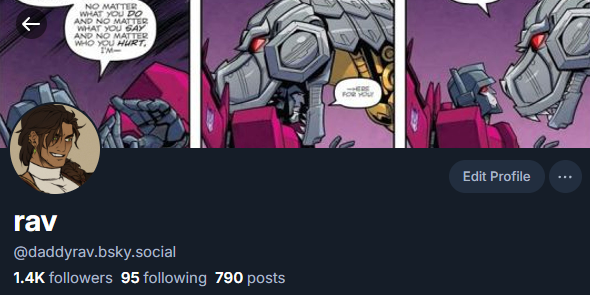 rav @ megatron apologist tweet media