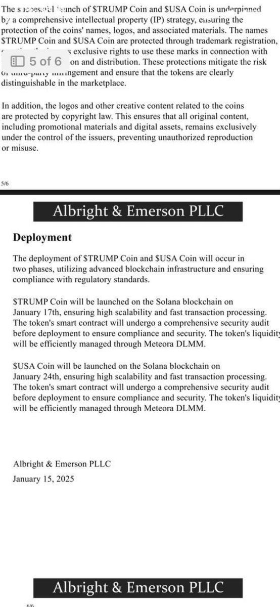 🚨BIG BREAKING 🚨

After $WLFI $TRUMP, Barron Trump is launching another coin called $USA – will be released in a few weeks (check pic)

🌎 Official Presale: Usaofficialcoin.com
🔗 TG: t.me/+j1b-wrL2QQBjN…

I found TRUMP early and rode it to 40x

make sure to turn on