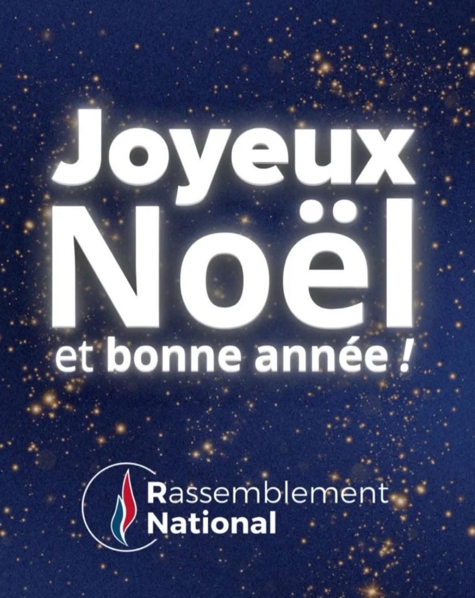 La Fédération du Rassemblement National du Puy-de-Dôme vous souhaite un joyeux Noël.