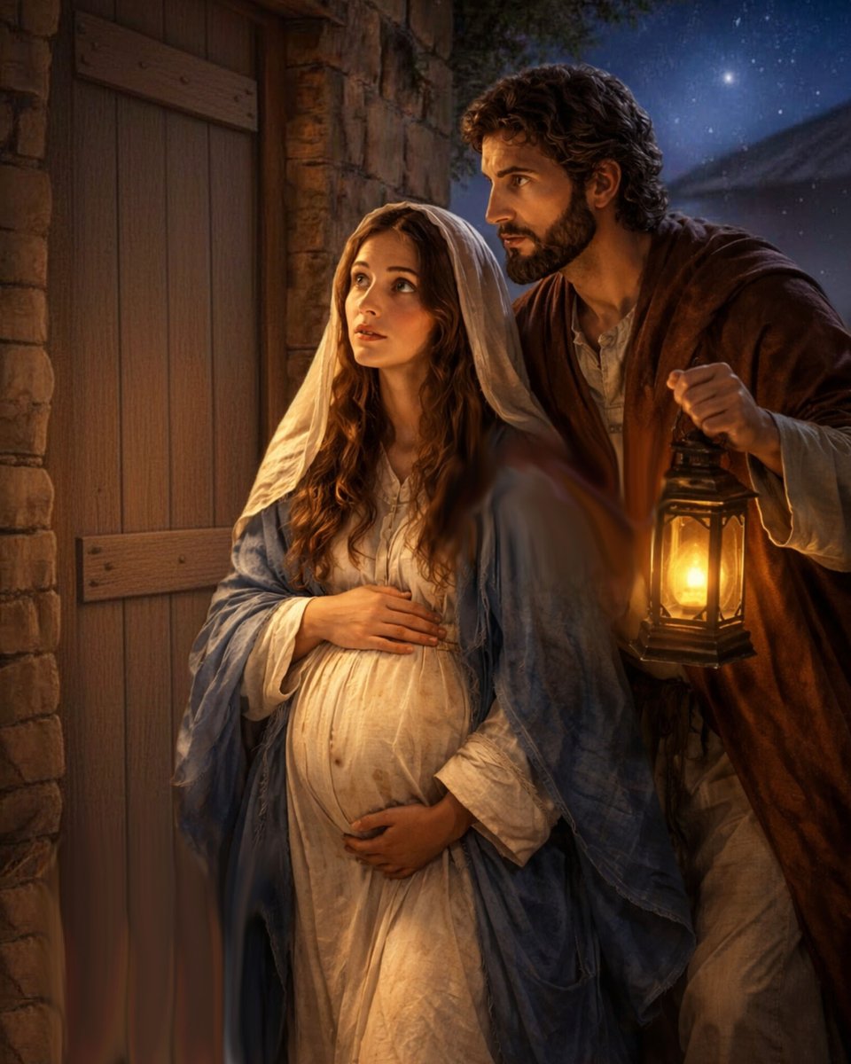 ceateci's tweet photo. @elhigadodmarita Imagina a José…con el corazón apretado, queriendo proteger a María, sabiendo que Jesús estaba por nacer y no había un techo donde quedarse.
Duele que te cierren la puerta cuando más necesitas un sí. Pero Dios nunca llega tarde.
Y lo que parecía un rechazo, era parte de un plan https://t.co/t07OsTb751