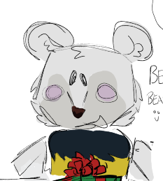 mwistaken's tweet photo. merry chrimis from bee bear !!!!!!!!! #beeswarmsimulator #beesmas https://t.co/LiMDxZcod9