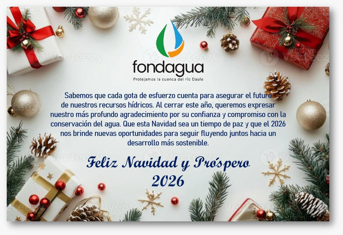 De parte de FONDAGUA les deseamos una Feliz Navidad y próspero año nuevo!✨

Que esta época sea un momento para reflexionar sobre la importancia de cuidar nuestros recursos naturales, las fuentes de agua y los bosques que sostienen la vida y el bienestar de nuestras comunidades🫂
