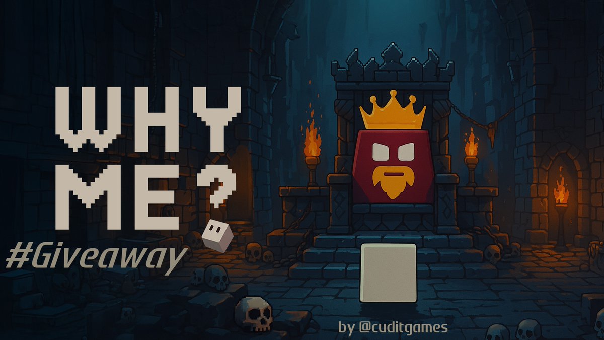 🎁 #Giveaway ⤵️

I have 10 codes to give away for:
『 Why Me? 』  (PS5)
by <a href="/cuditgames/">CUDIT Games</a> 

5x EU 🇪🇺 / 5x NA 🇺🇸 

🔁Repost
▶️Tag a friend
🎦Comment a Dungeon-GIF 🏰🪜🕯️
⏩Follow me &amp; <a href="/cuditgames/">CUDIT Games</a> 

Good luck to everyone! 🍀
Giveaway ends 12/26

#CuditGames #WhyMe #PlayStationTrophy