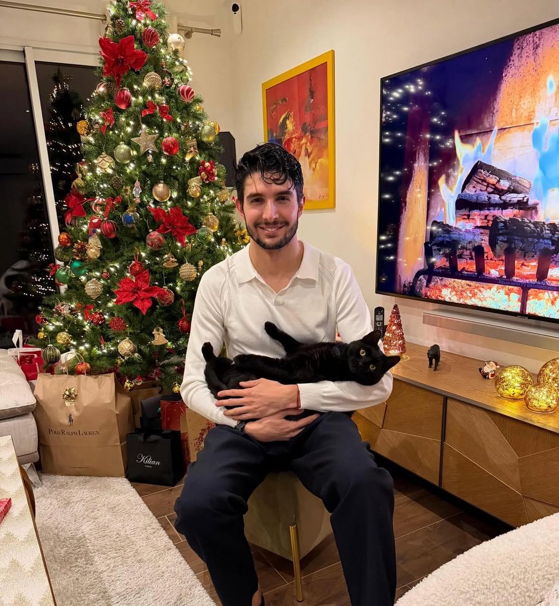 Merry Christmas from me &amp; Iris 🎄 🐈‍⬛ 🎁 https://t.co/X6DGChhWQM