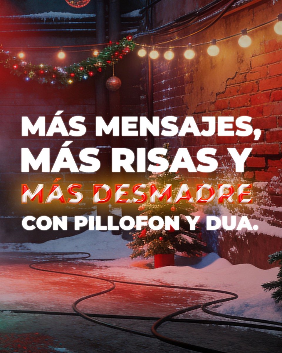 Estas fechas son para celebrar con la banda.✌🏻😎

Y como tú eres de los nuestros, ahí te va:
GB ilimitados en Dua este 24 y 25 de diciembre. 🎄🎅

#ɴᴀᴠɪᴅᴀᴅ2025 #pillofon #Dua #NavidadPillofonica