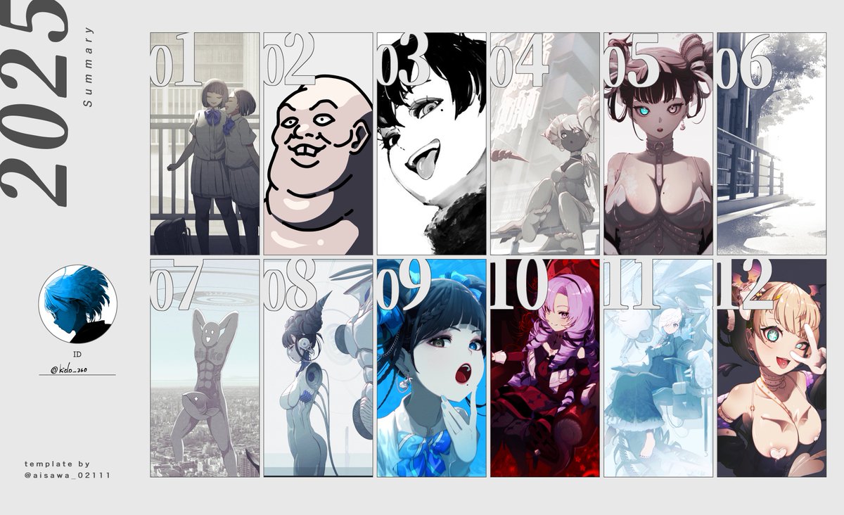 #2025年を振り返る 

趣味絵があんま描けない年だった🥸