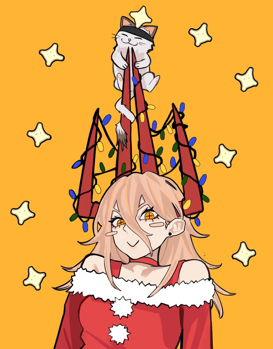 Sailen0's tweet image. Christmas Cat tree